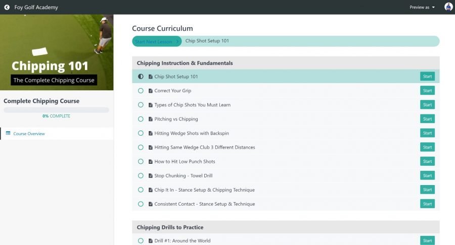 chipping course outline