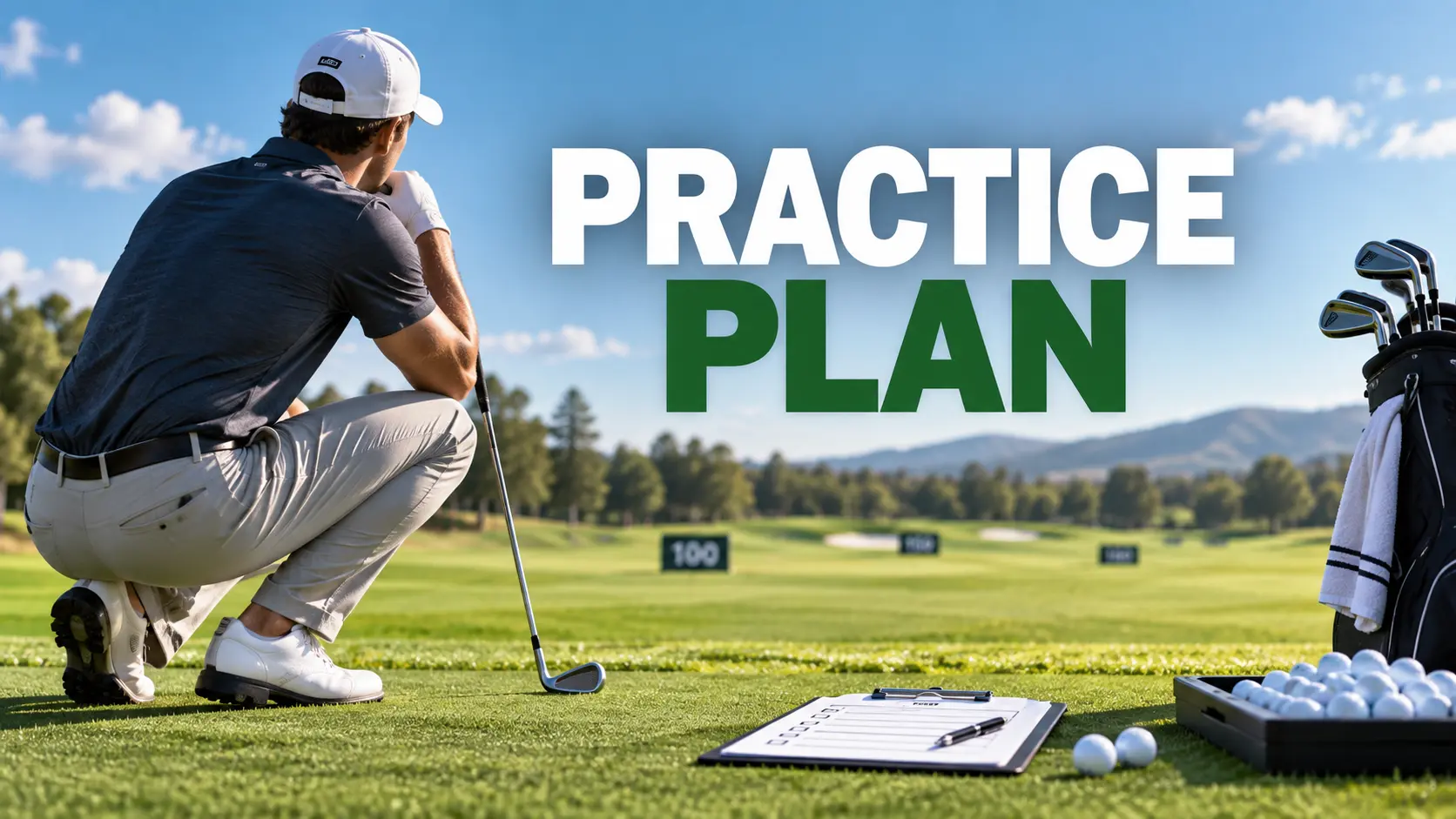 golfer following a practice plan