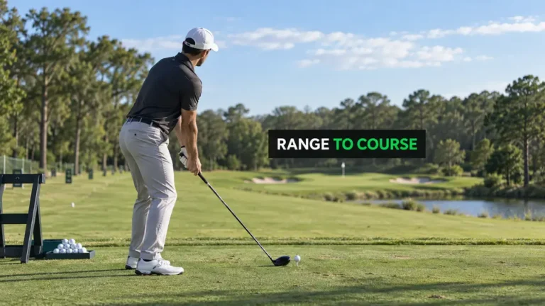 golfer practicing driver