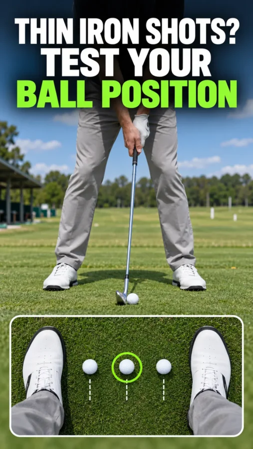 test ball position to swing better