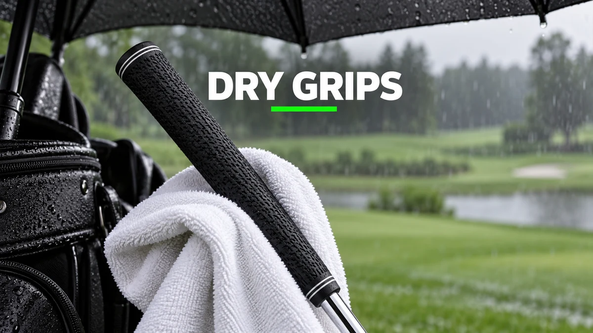 towel drying golf grips